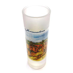 Israeli Artist Painting Shot Glass