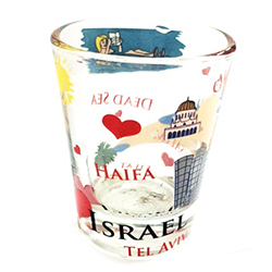 Israel Map Shot Glass