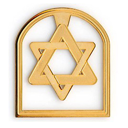 Star of David Golden Bookmark