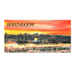 Jerusalem Night Foil Magnet