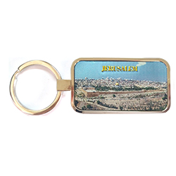 Jerusalem Panorama Foil Key Chain
