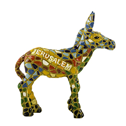 Jerusalem donkey Mosaic figurine