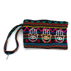 Embroidered 14 * 19 Hamsa PURSE