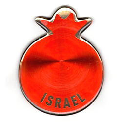 Israel Red Pomegranate Shiny Magnet