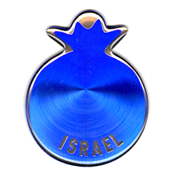 Israel Blue Pomegranate Shiny Magnet