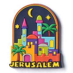 Jerusalem Colourful 3D Magnet