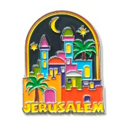 Jerusalem Colorful Fridge Magnet