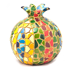 Colorful Pomegranate mosaic