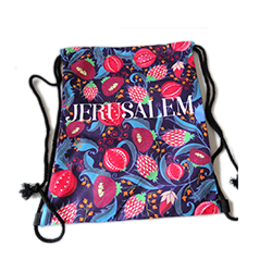 Jerusalem Pomegranate Drawstring Backpack