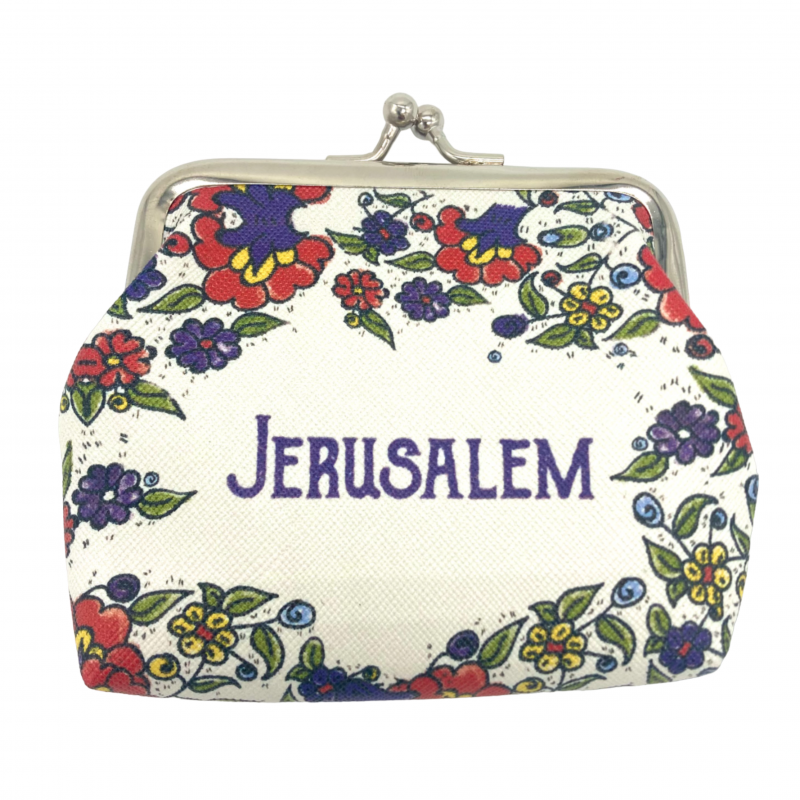 Coin Purse- Jerusalem Flowers